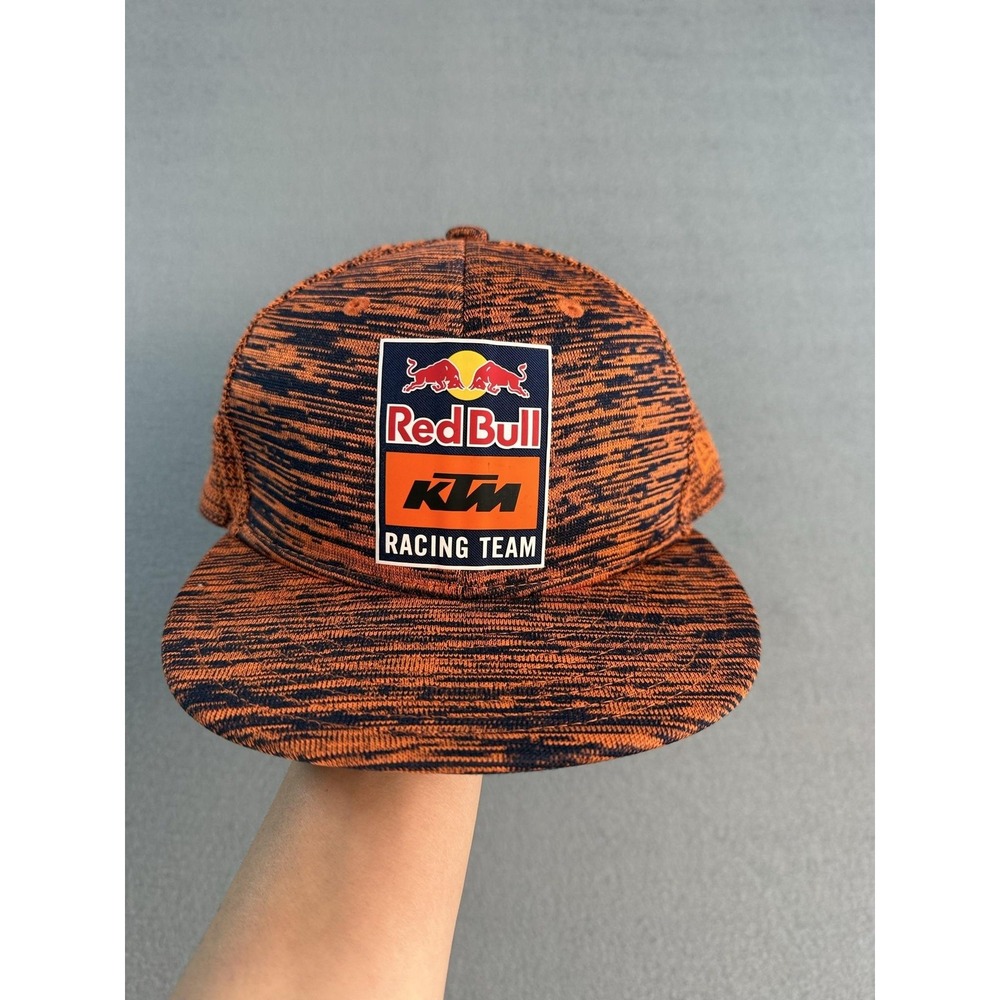 Red Bull KTM Racing Hat Cap Snap Back Mens One Size Orange New Era Motocross